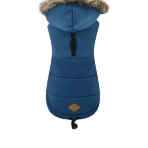 chaqueta con capucha canada azul marino